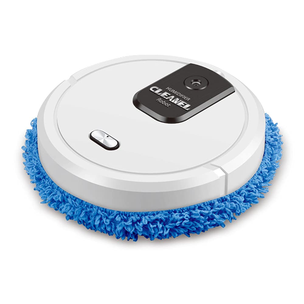 Trocken und Nass Kehrmaschine Wischen Roboter Smart Home Mit Mopp Inteligente Roboter Für Boden Wäscher Waschmaschine USB Charging 90 minutes Life time (Schwarz)