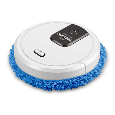 Trocken und Nass Kehrmaschine Wischen Roboter Smart Home Mit Mopp Inteligente Roboter Für Boden Wäscher Waschmaschine USB Charging 90 minutes Life time (Schwarz)
