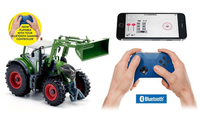 siku 6793, Fendt 933 Vario Traktor mit Frontlader, Grün, Metall/Kunststoff, 1:32, Ferngesteuert, Steuerung mit App via Bluetooth, Ohne Fernsteuermodul