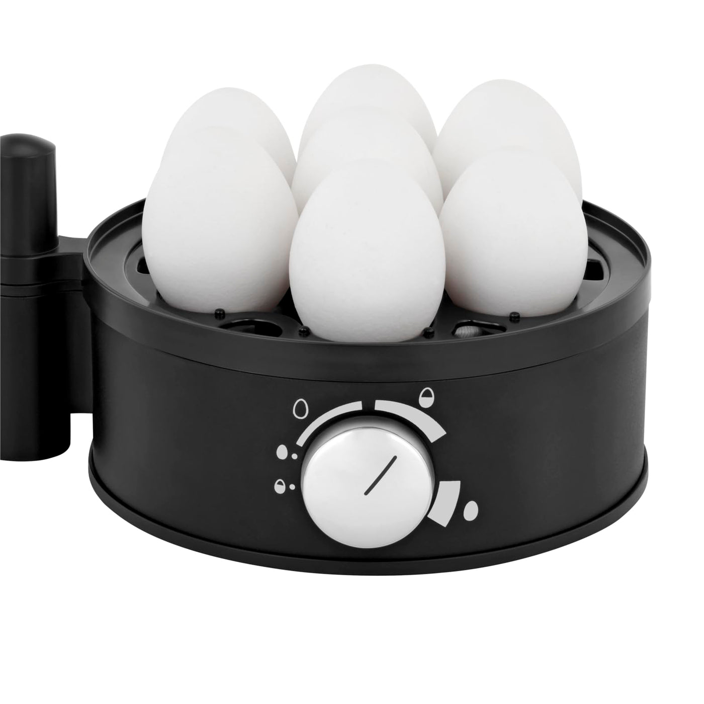 WMF Set 3-teilig Eierbecher Set 6 Stück, stapelbar und Gourmet Eierschneider Edelstahl poliert 15 x 11 cm und Stelio Eierkocher Edelstahl, 1 Ei - 7 Eier, 380 Watt, Härtegradeinstellung