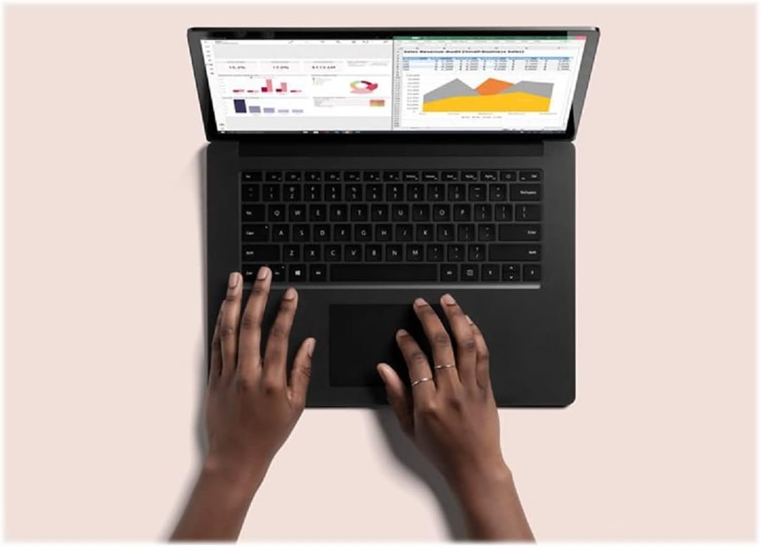 Microsoft Surface Laptop 4, 13,5 Zoll Laptop (Intel Core i5, 8GB RAM, 512GB SSD, Win 10 Home) Matt Schwarz