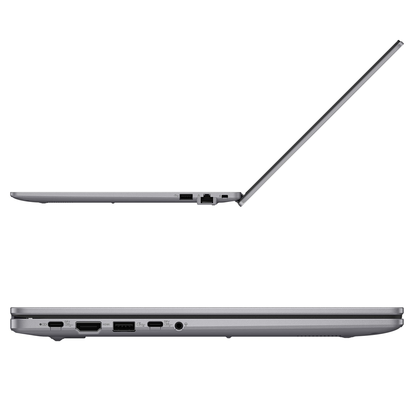 ASUS ExpertBook P1 Business Laptop, Intel Core i5-13420H, 16 GB DDR5 RAM, 1 TB PCIe SSD, 15.6" FHD (1920x1080) Display, Intel UHD Graphics, QWERTZ Numerische Tastatur, Windows 11 Pro, Grau