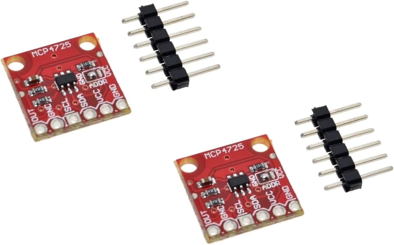 TECNOULAB 2 Stück MCP4725 I2C DAC Breakout Modul Entwicklungsboard CJMCU-MCP4725 12 Bit Auflösung