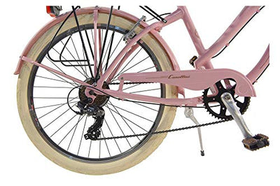 Via Veneto by Canellini Fahrrad Rad Citybike CTB Frau Vintage Retro American Cruiser Alluminium Rosa
