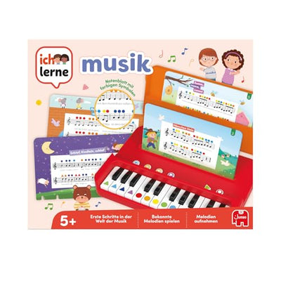 Ich lerne Musik - Musik-Lernspiele für Kinder - Noten Lernen und Melodien aufnehmen - Inkl. 12 Blättern beliebter Kinderlieder & Tragetasche - ab 5 Jahren