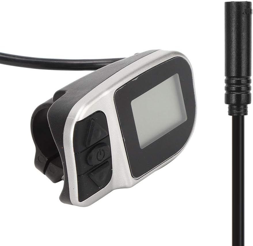 Qukaim MotorLCD Elektrozähler LCD Elektrozähler für TSDZ2 VLCD6 Motor, Mischmaterial, 6 Kerne, praktisches Display