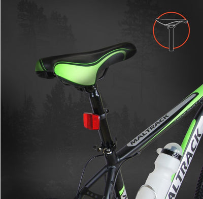 BDW - Fahrrad 26 Zoll - Mountainbike Damen & Herren - 18 Gänge - Farbe Grün - Ergonomischer Lenker - Mechanische Scheibenbremsen - Federungsgabel - Aluminiumfelgen