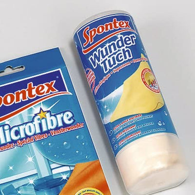 Spontex Wundertuch, hohe Wasser- und Schmutzaufnahme, ideal für Autolack, Glas und Kacheln, reinigt streifen- und fusselfrei, 1er Pack
