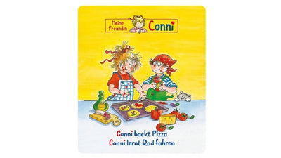 tonies Hörfiguren für Toniebox, Conni – Conni backt Pizza/Conni lernt Rad Fahren, Hörspiel für Kinder ab 3 Jahren, Spielzeit ca. 40 Minuten