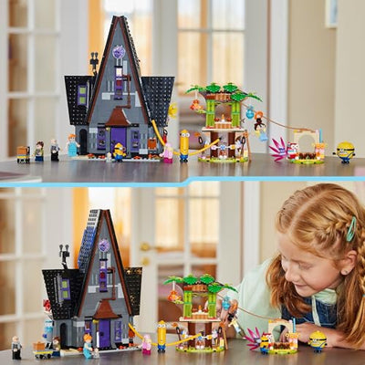 LEGO Ich – Einfach unverbesserlich 4 Familienvilla von Gru und den Minions, Film-Spielset zu Ich – Einfach unverbesserlich 4, Kinderspielzeug, Geschenk für Jungen und Mädchen ab 8 Jahren 75583
