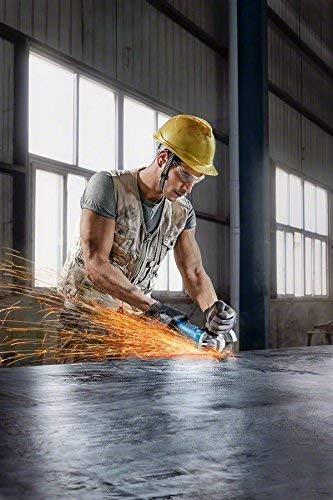 Bosch Professional Winkelschleifer GWS 880 (Scheiben-Ø125mm, Leistung 880 Watt, Leerlaufdrehzahl: 11.000 min-1, inkl. Zusatzgriff, Schutzhaube, Spannmutter, Aufnahmeflansch, Zweilochschlüssel)