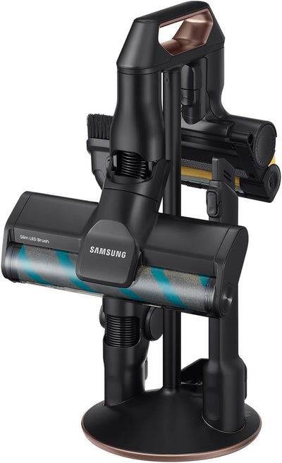 Samsung Bespoke Jet Plus CompleteClean Akku-Staubsauger, Teleskopierbar, All-in-one Clean Station, Inkl. Ersatz-Akku und Zubehör, Misty White, VS20B95C43W/WD, 210 W