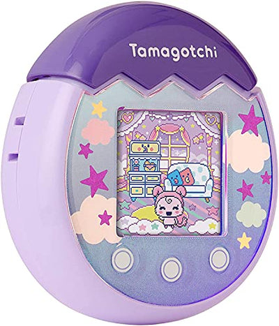 Bandai - Tamagotchi - Tamagotchi PIX - Lila Himmel - virtuelles elektronisches Haustier mit Farbdisplay, Touch-Schaltflächen, Spiele und Kamera - 42912