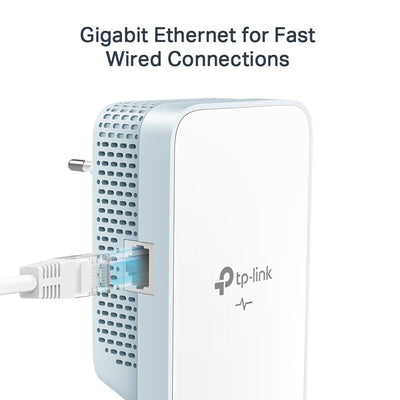 [Neu] TP-Link TL-WPA1000 Powerline-Kit WiFi, PLC, AV1000 Mbps, 750 Mbps in WLAN, Dualband, 1 Gigabit-Port, Plug and Play, HomePlug AV2, weiß