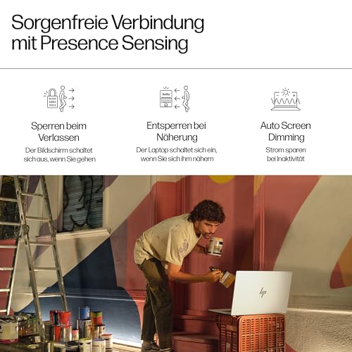 HP Envy Laptop | 17,3" FHD Touchscreen | Intel Core Ultra 7 155H | 16 GB DDR4 RAM (2X 8 GB) | 1 TB SSD | Intel Arc Graphics | Windows 11 Home | Copilot+ Key | QWERTZ Tastatur | Silber