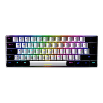 Sharkoon Skiller SGK50 S4 wh Kailh Blue, USB Gaming-Tastatur, weiß