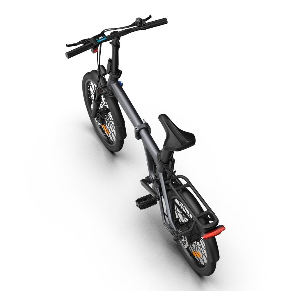 ADO E-Bike Air 20Ultra E-Fahrrad Faltbar, klapprad Riemenantrieb,Citybike, Automatische 3-Gang-Nabenschaltung – interne Schaltung, Hintermotor, ebike Damen/Herren,StVZO (Grau)