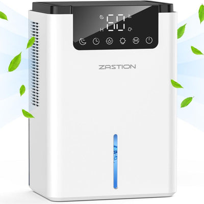 Luftentfeuchter Elektrisch, 2200ml Raumentfeuchter Leise Dehumidifier Mit Funktion Abtauen & Schlafmodus, Luftreinigung und Gegen Feuchtigkeit, Ideal für Schlafzimmer Keller