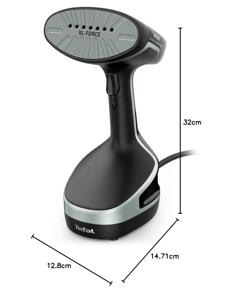 Tefal DT8250 Access Steam Force Dampfbürste, 2000, 190 milliliters, Schwarz/Silber