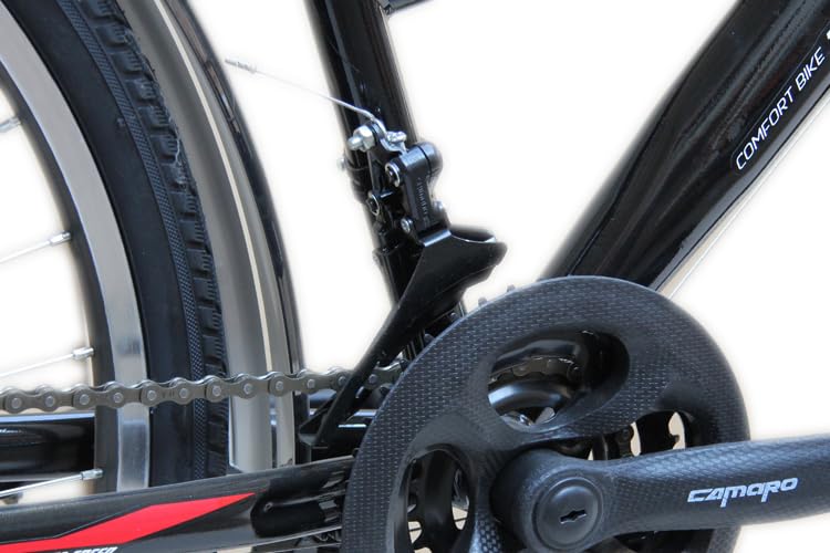 Talson 26 Zoll Damenrad 21Gang 26" Damen Fahrrad Black mit Beleuchtung nach STVZO