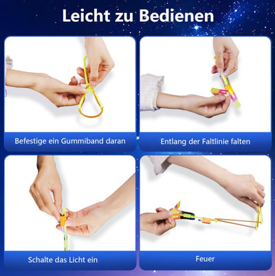 Moocuca Kindergeburtstag Party Fly Leuchtspielzeug, 20 Pcs Led Licht Nacht Hubschrauber, Led Licht Nacht Hubschrauber, Leuchtspielzeug Steinschleuder