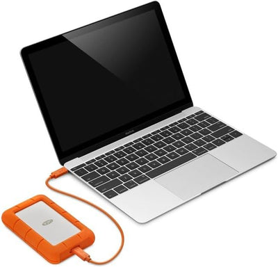 LaCie Rugged 2TB tragbare externe Festplatte, 2.5 Zoll, PC & Mac, inkl. USB-C w/o USB-A Kabel, inkl. 2 Jahre Rescue Service, Modellnr.: STFR2000800