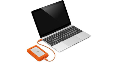 LaCie Rugged 2TB tragbare externe Festplatte, 2.5 Zoll, PC & Mac, inkl. USB-C w/o USB-A Kabel, inkl. 2 Jahre Rescue Service, Modellnr.: STFR2000800
