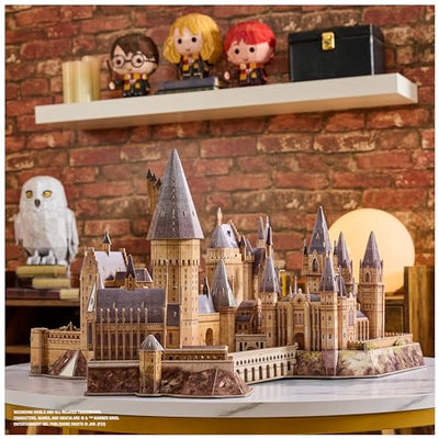 4D Build - Harry Potter, 3D-Puzzle der beliebten Schnee-Eule Hedwig aus hochwertigem Karton, 118 Teile, für Harry Potter Fans ab 12 Jahren