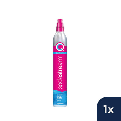 SodaStream Quick Connect Reservezylinder, Kohlensäure für bis zu 60L gesprudeltes Wasser