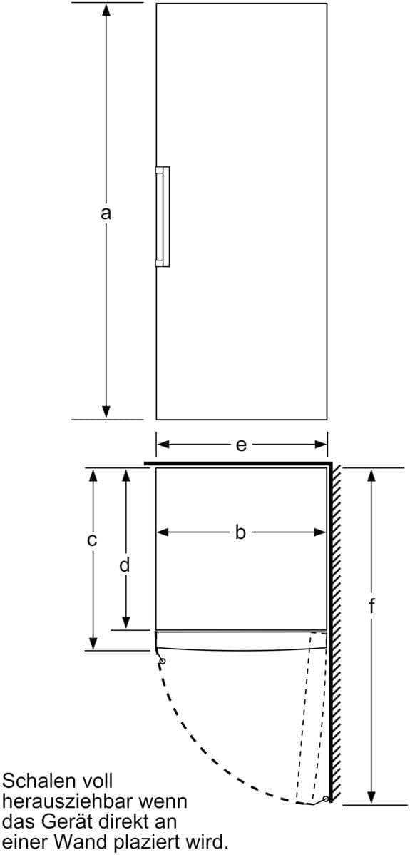Siemens GS51NAWCV iQ500 Gefrierschrank, 161 x 70 cm, 289 L, noFrost nie wieder abtauen, bigBox Platz für großes Gefriergut, varioZone flexible Glas-und Schubladen