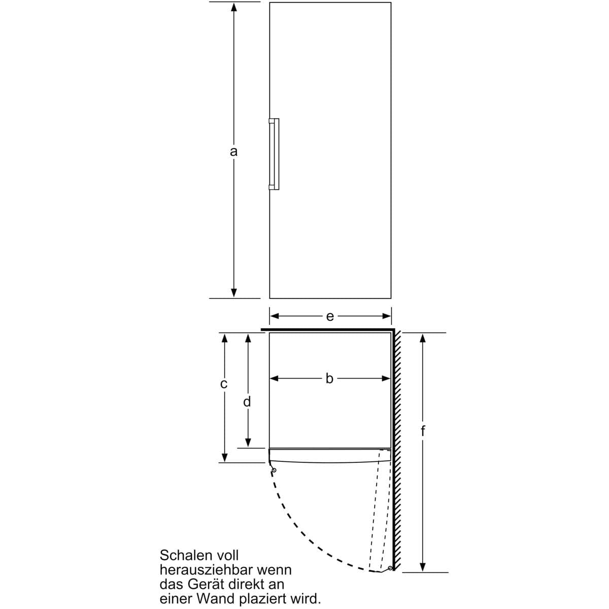 Siemens GS51NAWCV iQ500 Gefrierschrank, 161 x 70 cm, 289 L, noFrost nie wieder abtauen, bigBox Platz für großes Gefriergut, varioZone flexible Glas-und Schubladen