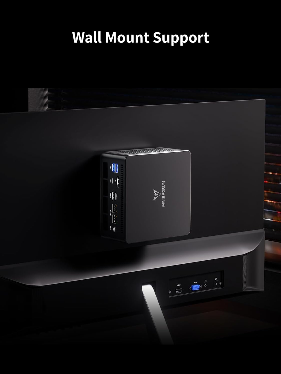 MINIS FORUM UM890 Pro Mini PC, AMD Ryzen 9 8945HS Prozessor, 8 Kerne/16 Threads bis zu 5,2 GHz, AMD Radeon 780M, 32 GB DDR5 bis zu 5600 MHz/1 TB SSD, HDMI/DP/USB4 × 2, RJ45 2,5 G × 2, Oculink Port