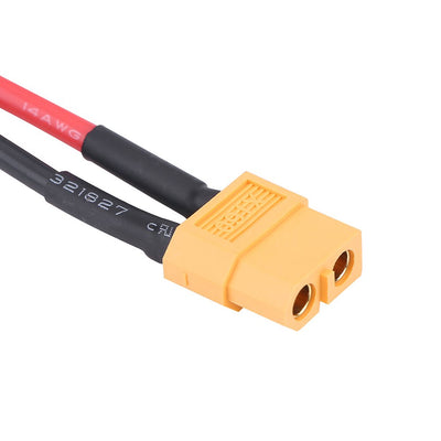 2 Stück XT60 auf T-Stecker-Adapter-Anschlusskabel 14 AWG mit 10 cm Draht für RC-Ladegerät (T-Stecker männlich auf XT60 weiblich)
