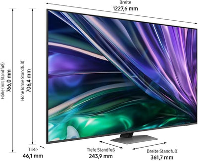 Samsung Neo QLED 4K QN85D Fernseher 55 Zoll, Samsung TV mit Neural Quantum 4K AI Gen2 Prozessor, Quantum-Matrix-Technologie, AI 4K Upscaling, Smart TV, KI TV, GQ55QN85DBTXZG, Deutsches Modell [2024]