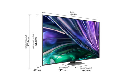 Samsung Neo QLED 4K QN85D Fernseher 55 Zoll, Samsung TV mit Neural Quantum 4K AI Gen2 Prozessor, Quantum-Matrix-Technologie, AI 4K Upscaling, Smart TV, KI TV, GQ55QN85DBTXZG, Deutsches Modell [2024]