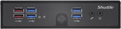 Shuttle XPC Slim Barebone DS50U5, i5-1335U, 2X LAN (1x 2.5Gbit,1x 1Gbit), 1xCOM,1xHDMI,1xDP, 1x VGA, lüfterlos, 24/7 Dauerbetrieb