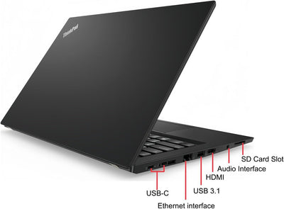 Lenovo ThinkPad T480s Touchscreen Business Laptop, 14 Zoll FHD (1920x1080), Intel Core i5-8250U, 16GB RAM, 512GB SSD, QWERTY Tastatur, Windows 11 Pro (Generalüberholt)