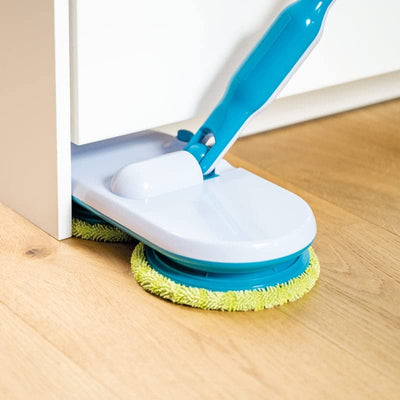 Hurricane Floating Mop elektrischer Bodenwischer – Akku Wischer zum mühelosen Wischen, Schrubben und Polieren – Ultra Leichter Wischmopp mit verschiedenen Mikrofaser-Pads
