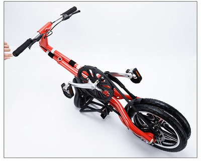 Kcolic Ultraleichtes Mini Faltrad, 16-Zoll Fahrrad, Tragbares Outdoor U Bahn Transportfahrzeug, Faltbares Fahrrad Für Männer Und Frauen B,16inch