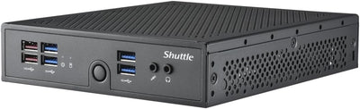 Shuttle XPC Slim Barebone DS50U5, i5-1335U, 2X LAN (1x 2.5Gbit,1x 1Gbit), 1xCOM,1xHDMI,1xDP, 1x VGA, lüfterlos, 24/7 Dauerbetrieb