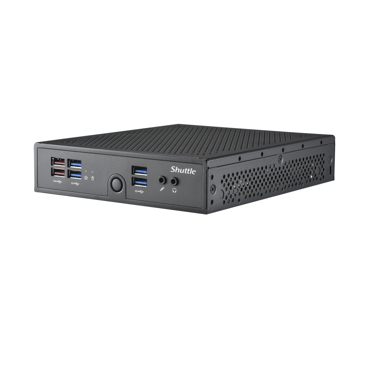 Shuttle XPC Slim Barebone DS50U5, i5-1335U, 2X LAN (1x 2.5Gbit,1x 1Gbit), 1xCOM,1xHDMI,1xDP, 1x VGA, lüfterlos, 24/7 Dauerbetrieb