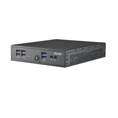 Shuttle XPC Slim Barebone DS50U5, i5-1335U, 2X LAN (1x 2.5Gbit,1x 1Gbit), 1xCOM,1xHDMI,1xDP, 1x VGA, lüfterlos, 24/7 Dauerbetrieb