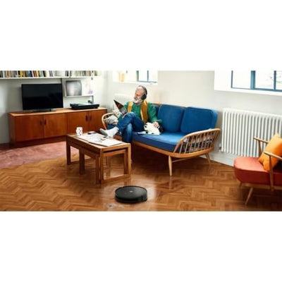 iRobot Roomba Combo Essential Saug- und Wischroboter (Y0110), leistungsstarkes Saugen und Wischen, 3 Saugstufen, Spot-Cleaning, steuerbar über App, Tasten oder Sprache, Scharwz