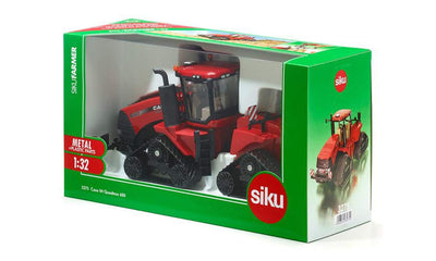 siku 3275, Case IH Quadtrac 600 Raupenschlepper Traktor, 1:32, Metall/Kunststoff, Rot, Funktionales Knickgelenk und siku-Heck-Kupplung