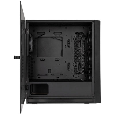Kolink Unity Lateral ARGB PC-Gehäuse, Vier ARGB-Lüfter, Scharniertür Gehärtetes Glas, 410 mm GPU-Freiheit, E-ATX-Motherboards, Stahl, Mid-Tower-Gehäuse, Schwarz