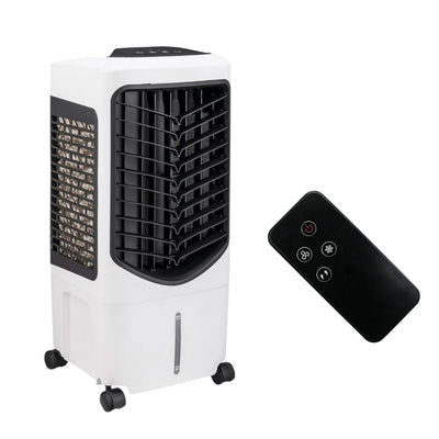 JUNG LIFETIME DAY Klimaanlage Mobil ohne Abluftschlauch, mit Fernbedienung, Timer, 3in1 - Luftkühler, Luftreiniger, Luftbefeuchter, Mobile Ventilator mit Wasserkühlung, Mobiles Klimagerät leise
