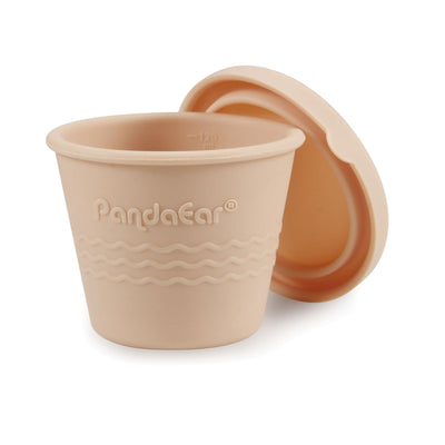 PandaEar 12 Stück Silikon Babybrei Einfrieren Behälter, 4 oz Babynahrung Behälter zum Einfrieren, Beikost Aufbewahrungsbecher mit Luftdichten Deckeln Auslaufsicher, Mikrowelle Geschirrspüler Sicher