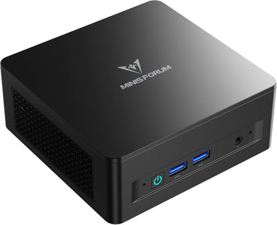 MINIS FORUM Mini PC UM690 Slim,AMD Ryzen 9 6900HX CPU 8C/16T bis zu 4,9 GHz, 32 GB DDR5/1TB SSD, AMD Radeon 680M Grafik, HDMI/USB 4/DP, WiFi, BT, RJ45 2.5G