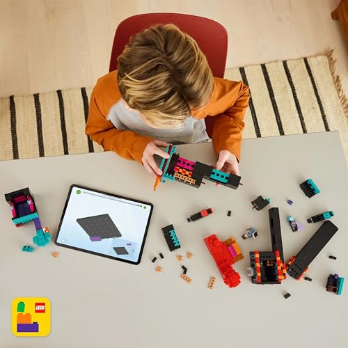 LEGO Minecraft 2in1 Der Enderman-Turm - Modulares Gaming Spielzeug - Lässt Sich in 2 Festungen umbauen - Mit 4 Minifiguren zum Sammeln - Gamer Geschenk für Jungen und Mädchen ab 9 Jahren - 21279