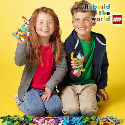 LEGO 10696 Classic Mittelgroße Bausteine-Box, Bausteine mit Aufbewahrungsbox für Kinder, Geschenk für Jungen und Mädchen ab 4 Jahren